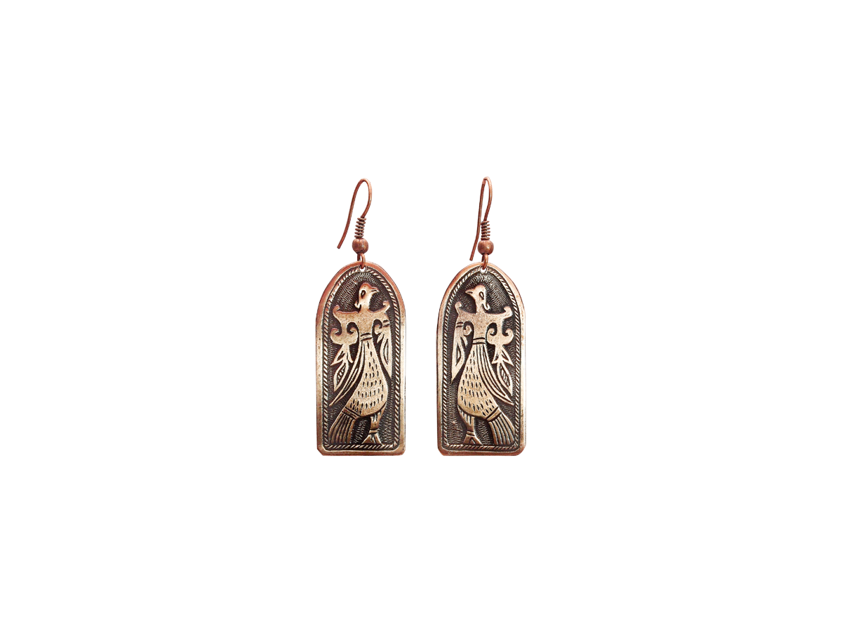 Earrings "Virgo-bird"