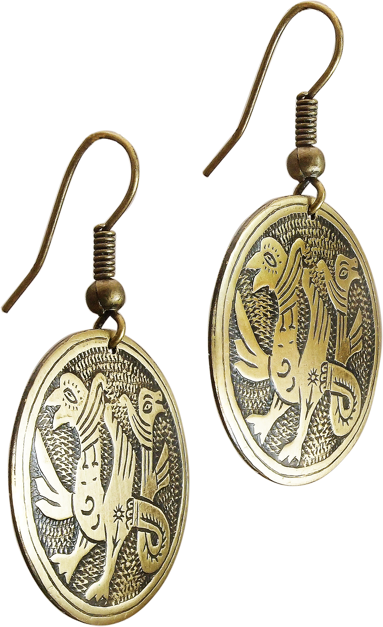 Earrings "Double-headed griffins"