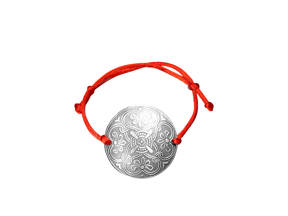 Bracelet-lace "Prosperity". Embossing