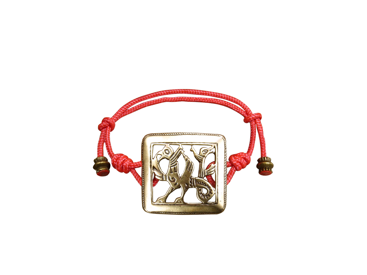 Bracelet-lace "Double-headed griffin"