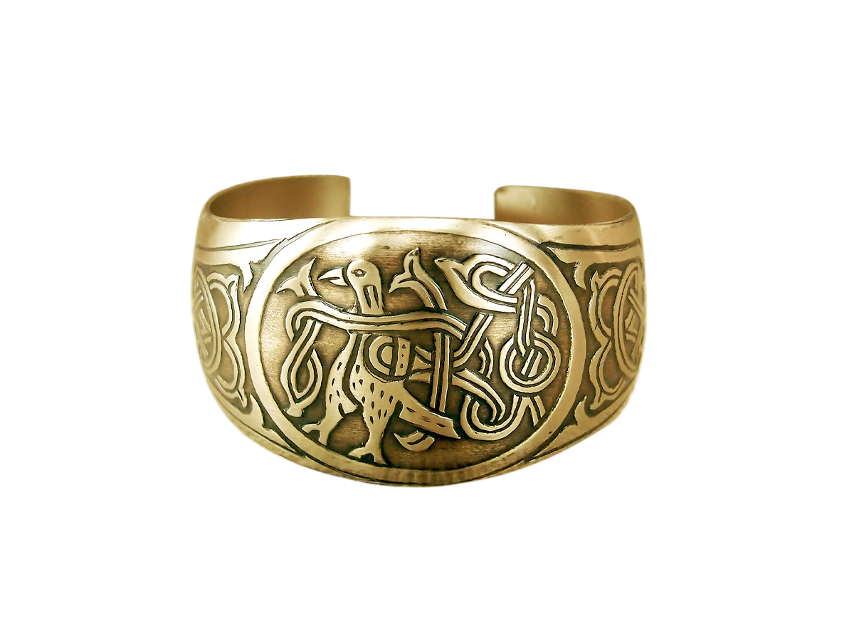 Bracelet "Bird with entwined tail"
