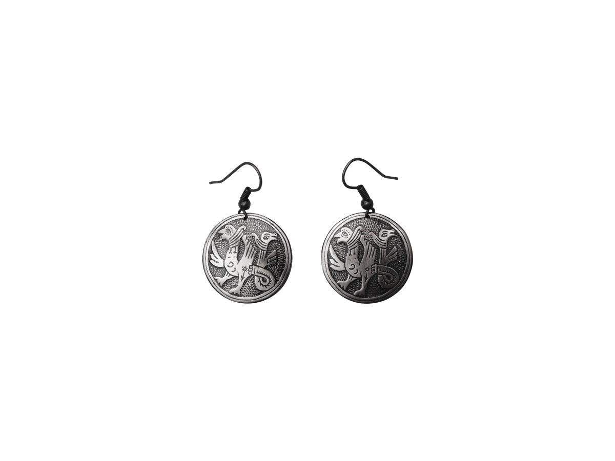 Earrings "Double-headed griffins"