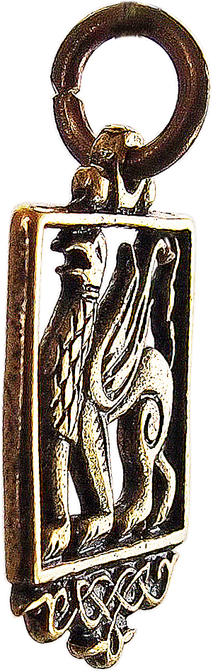 Slotted pendant "Griffin"
