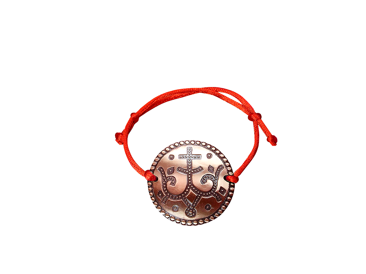 Bracelet-lace "Prosperous cross"