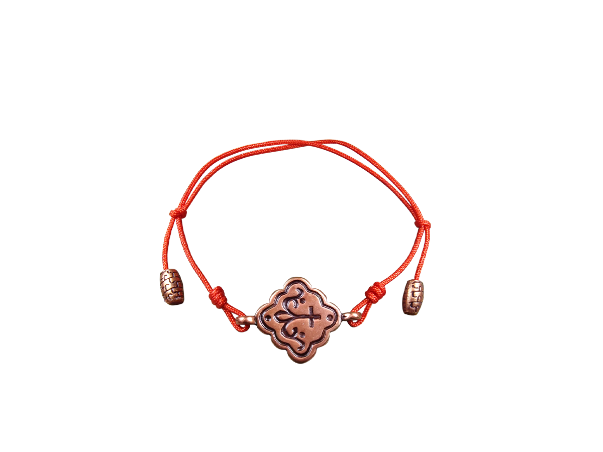 Bracelet-lace "Prosperous cross" No. 2