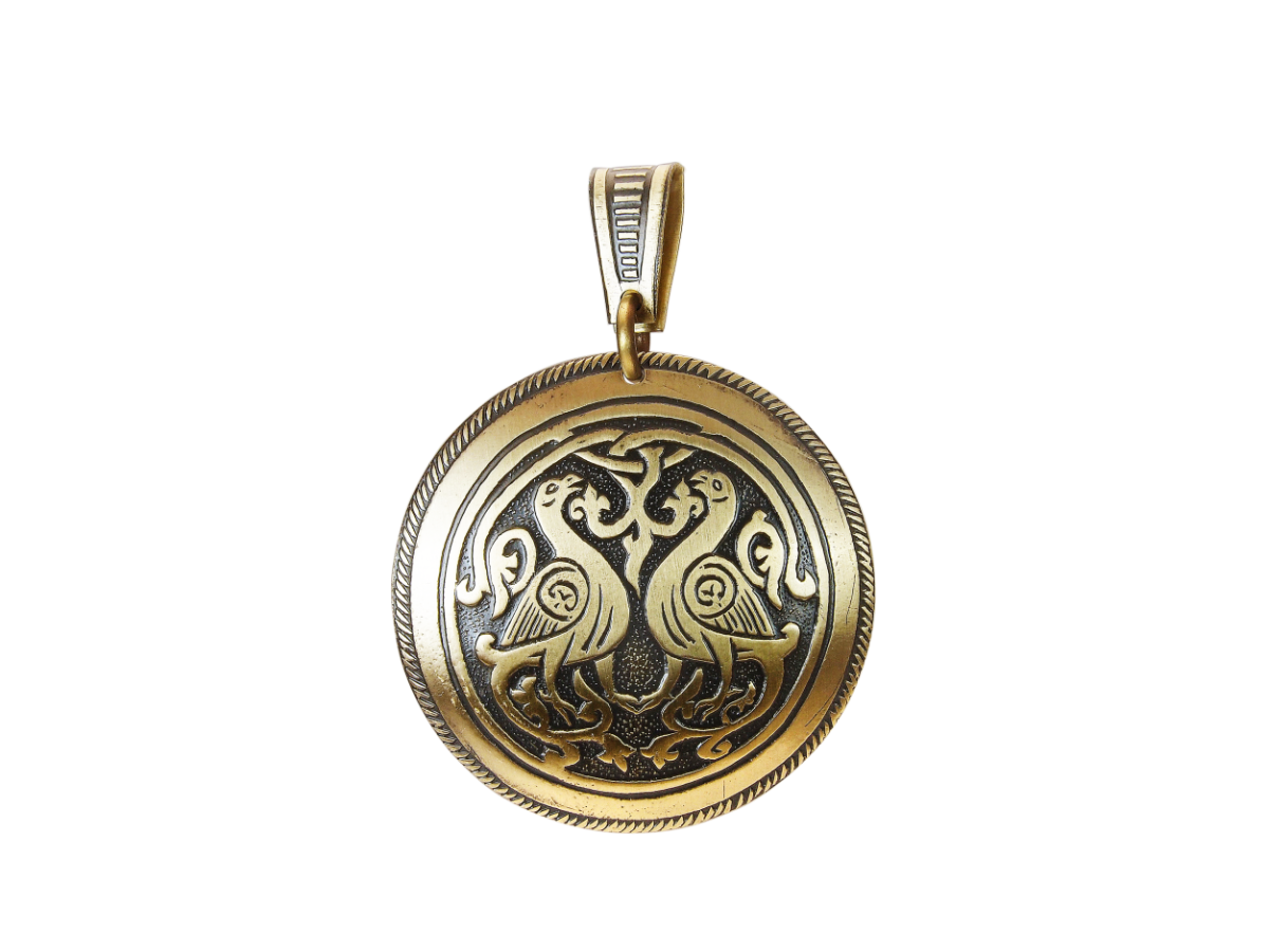 Pendant "Suzdal pigeons"