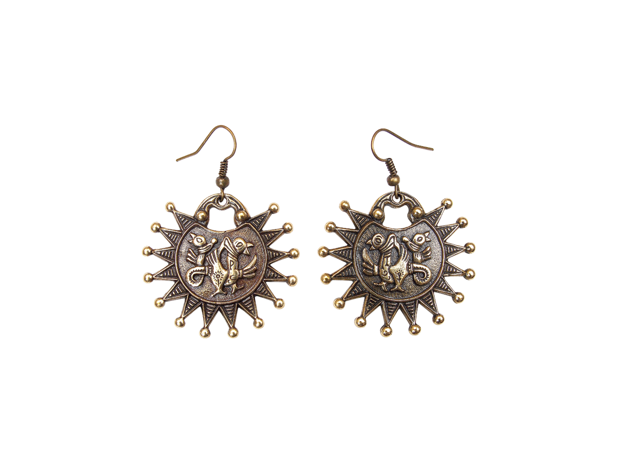 Earrings "Two-headed griffins"