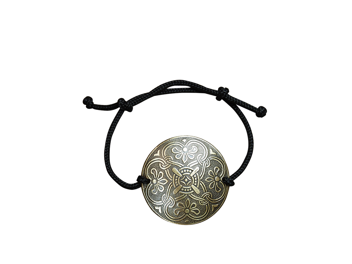Bracelet-lace "Prosperity". Embossing