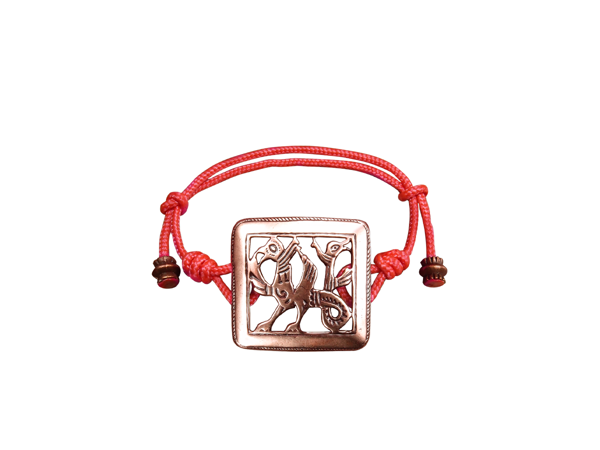 Bracelet-lace "Double-headed griffin"