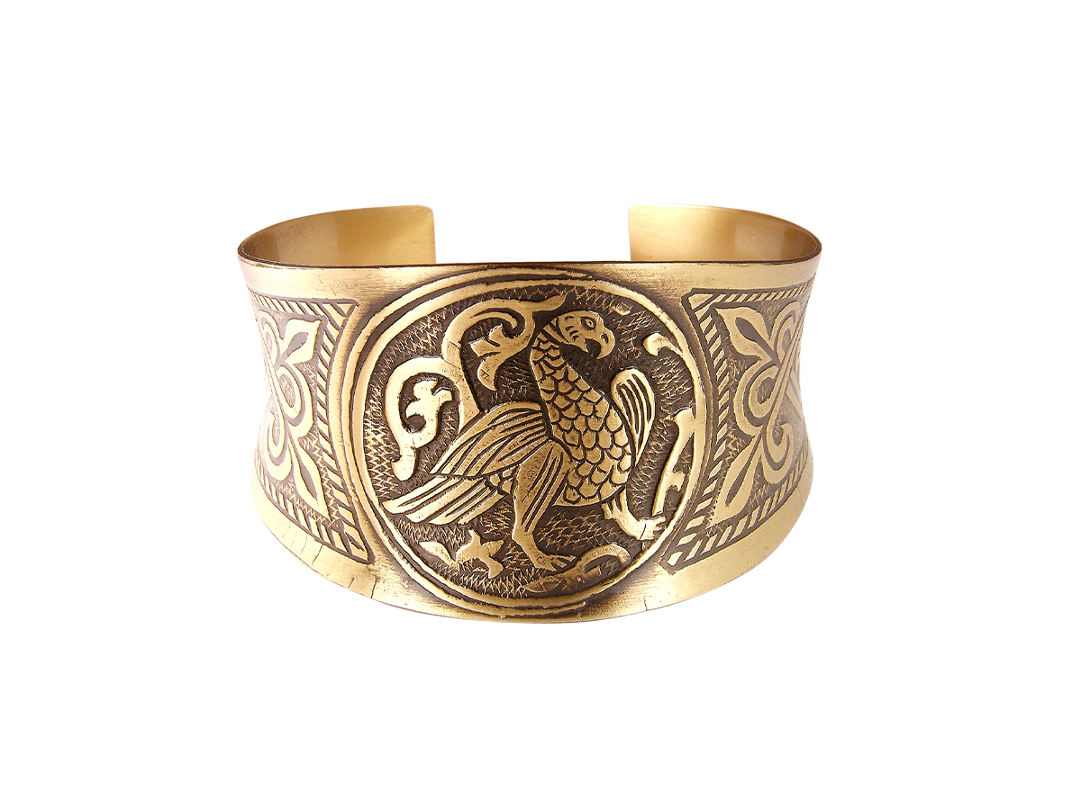 Concave bracelet "Suzdal bird"