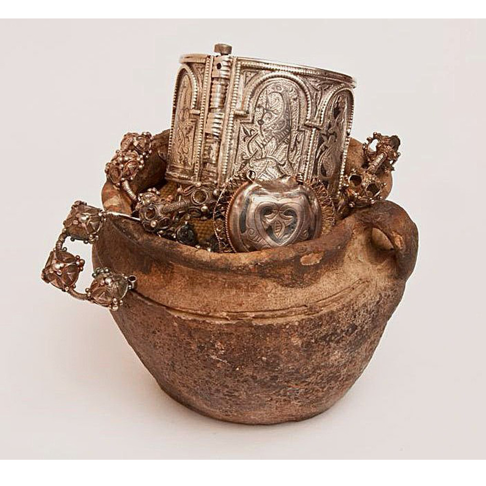 Earrings "Kiev bird"