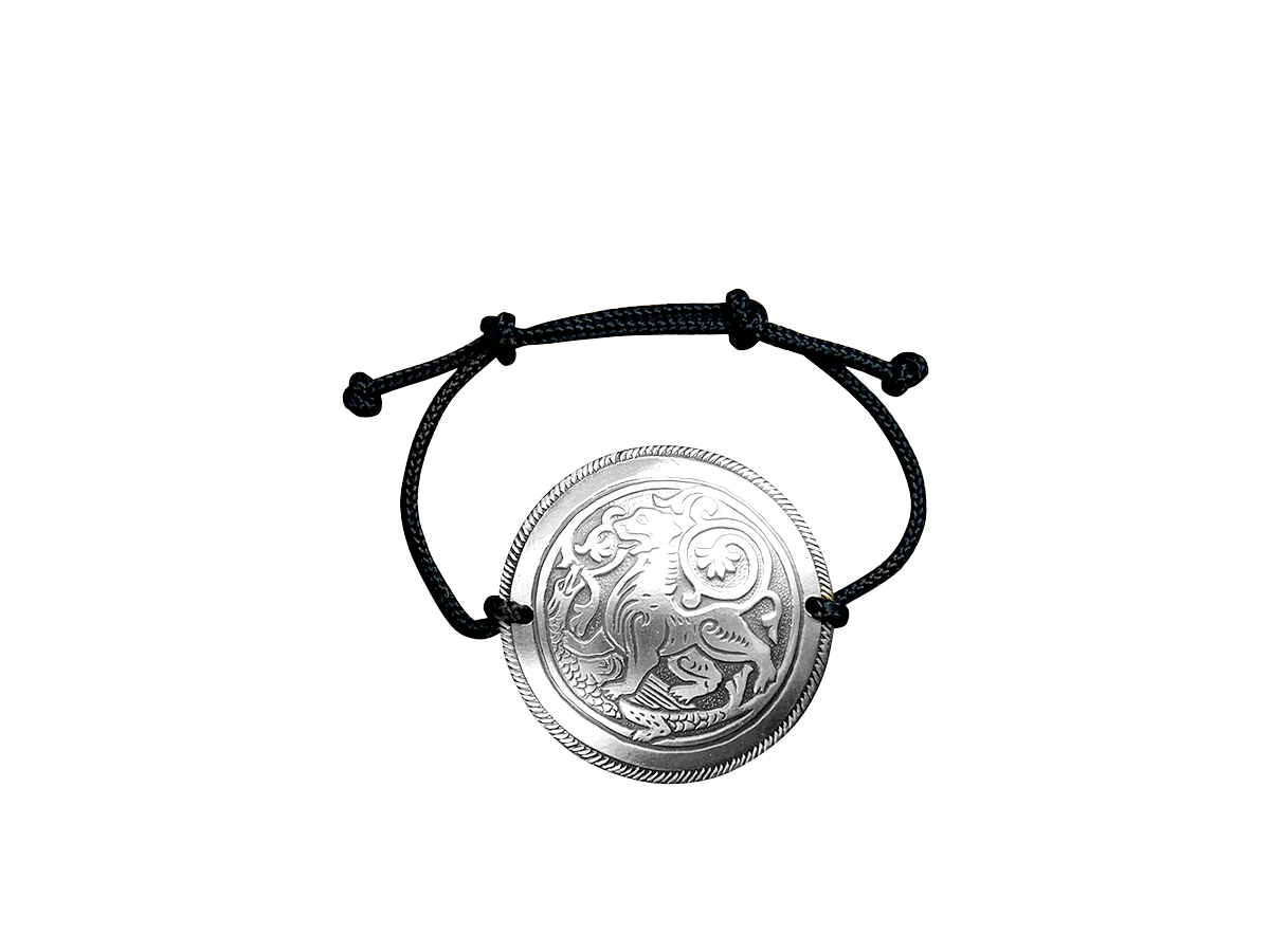 Bracelet-lace "Suzdal lion". Embossing