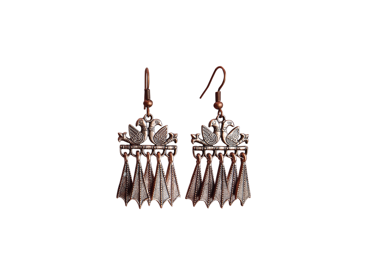 Earrings "Pair of pigeons"