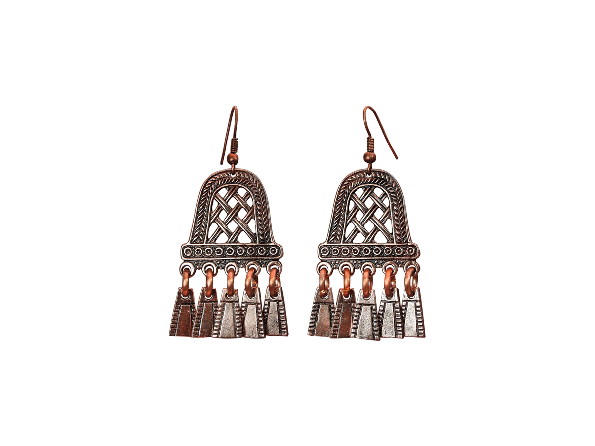Noisy earrings "Yarovoe field"