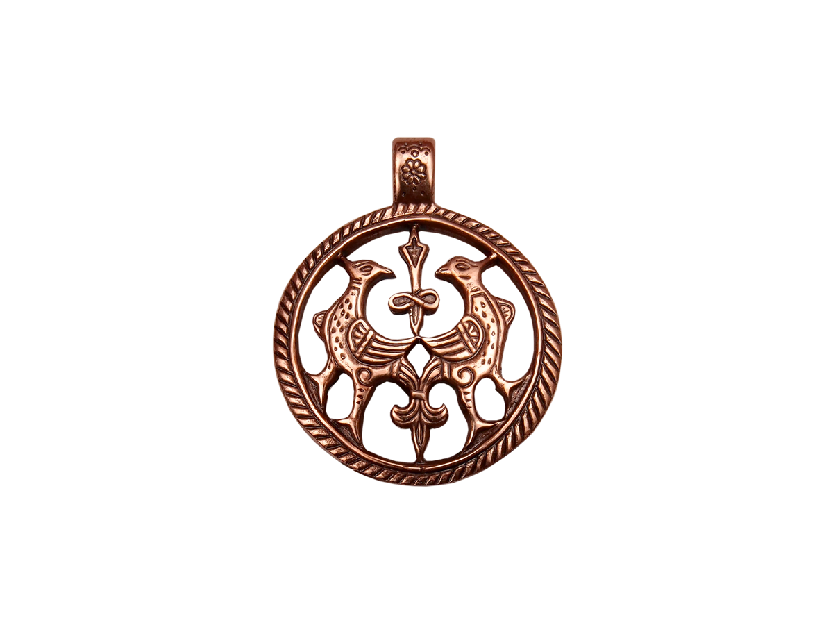 Slotted pendant "Terekhovskie birds"