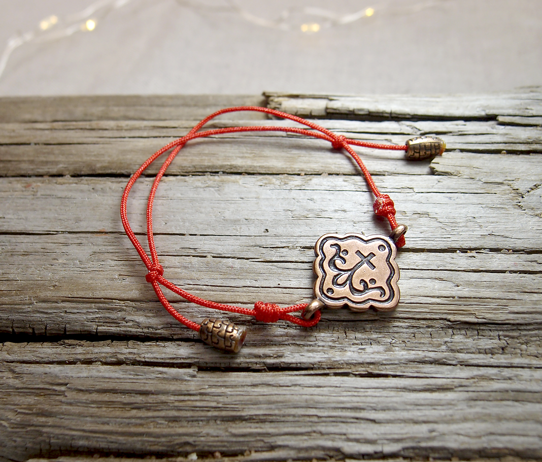 Bracelet-lace "Prosperous cross" No. 2