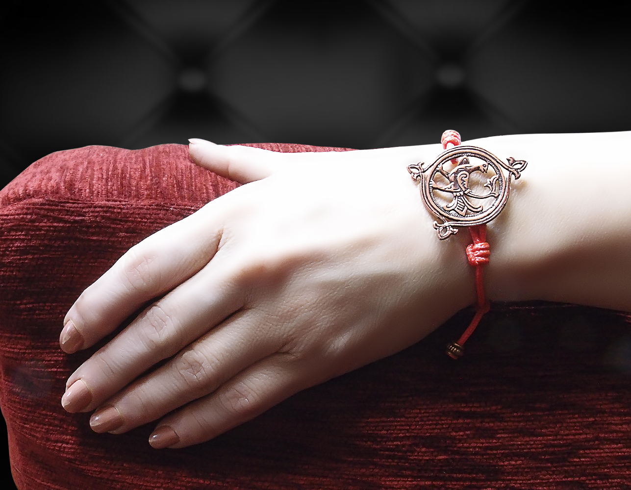 Bracelet-lace "Turtle-dove"