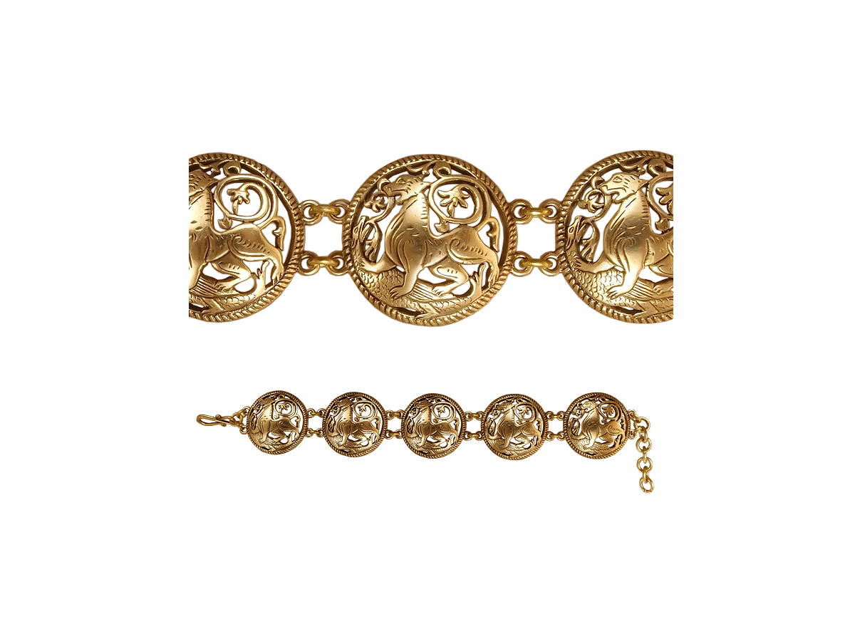 Slotted bracelet "Suzdal lion"