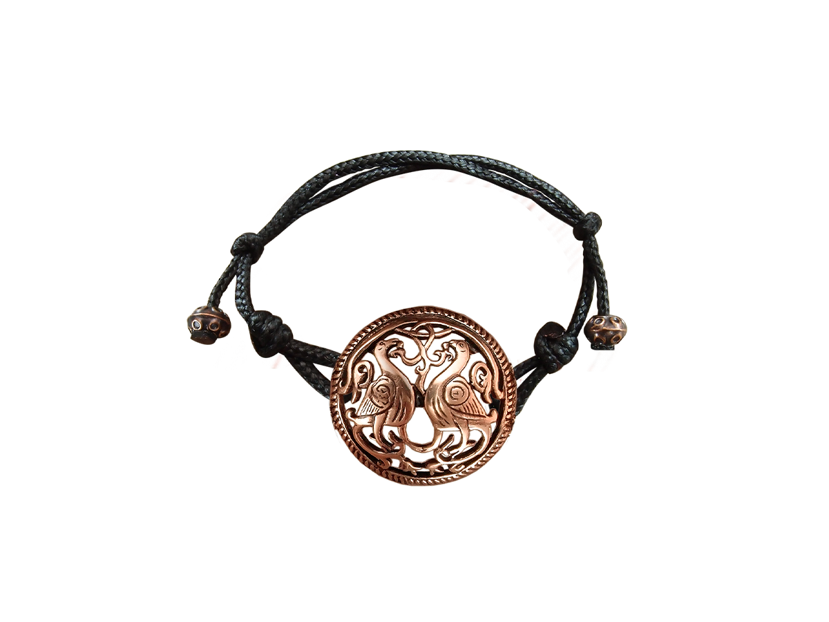 Bracelet-lace "Suzdal pigeons"