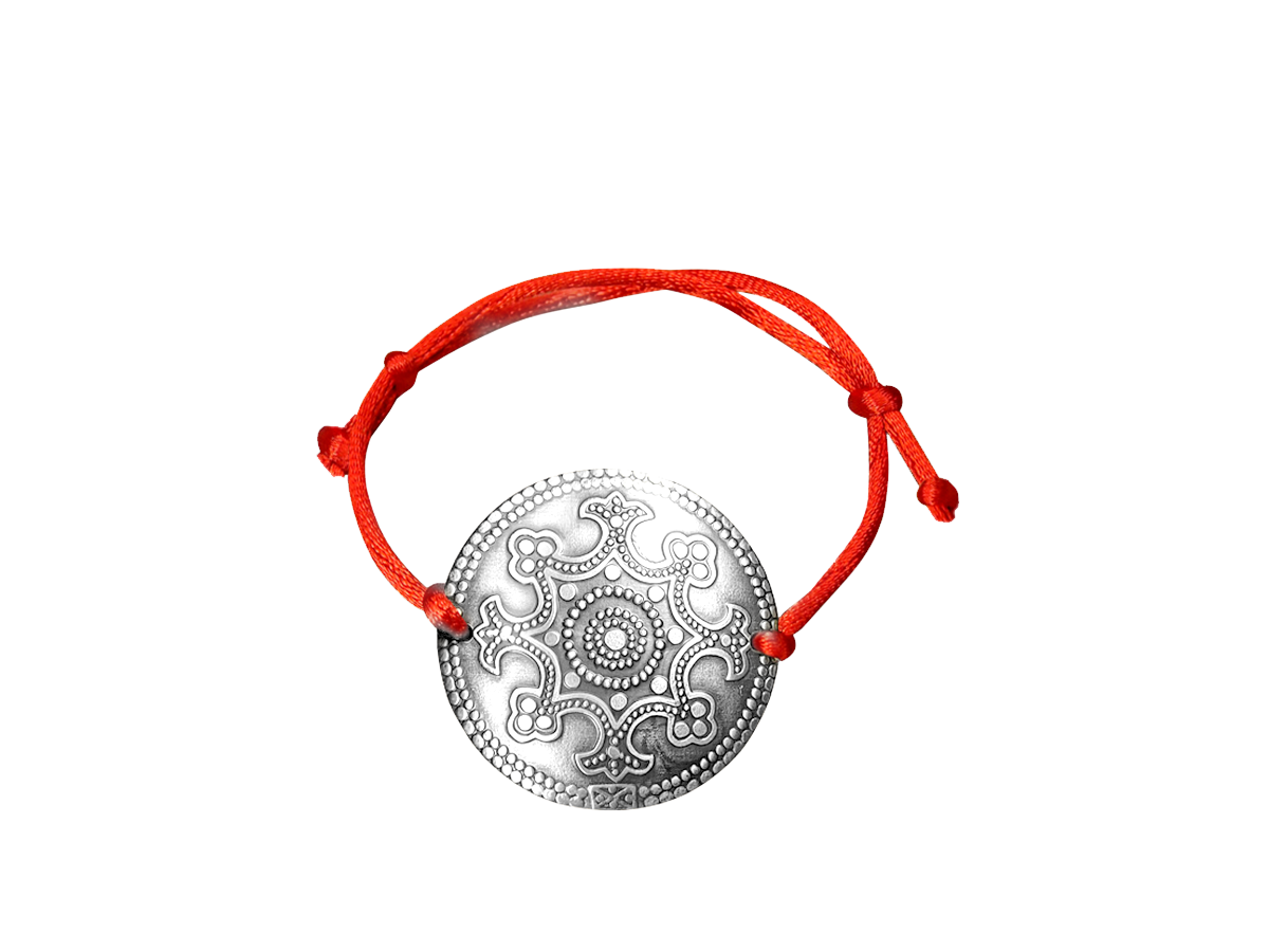 Bracelet-lace "Goodwill". Embossing