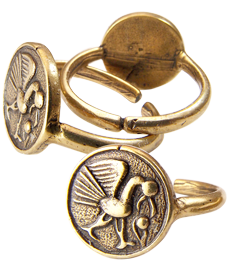 Ring "Bird with an egg"