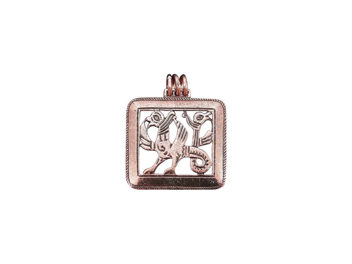 Slotted pendant "Double-headed griffin"