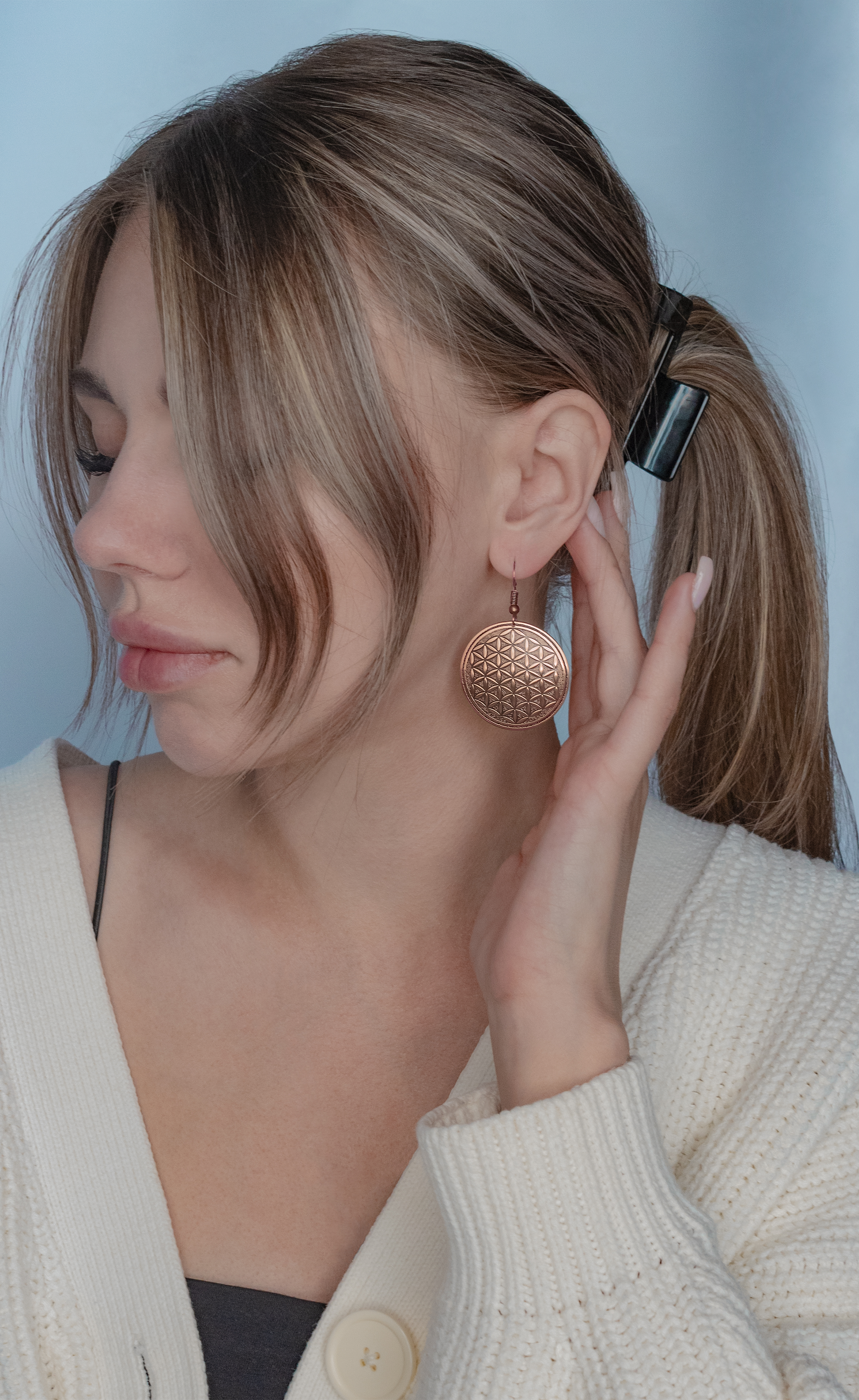 Серьги "Цветок жизни"