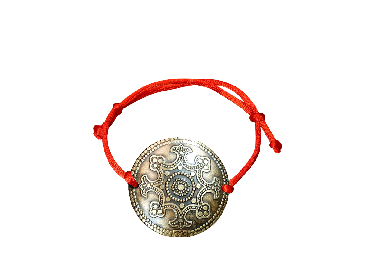 Bracelet-lace "Goodwill". Embossing