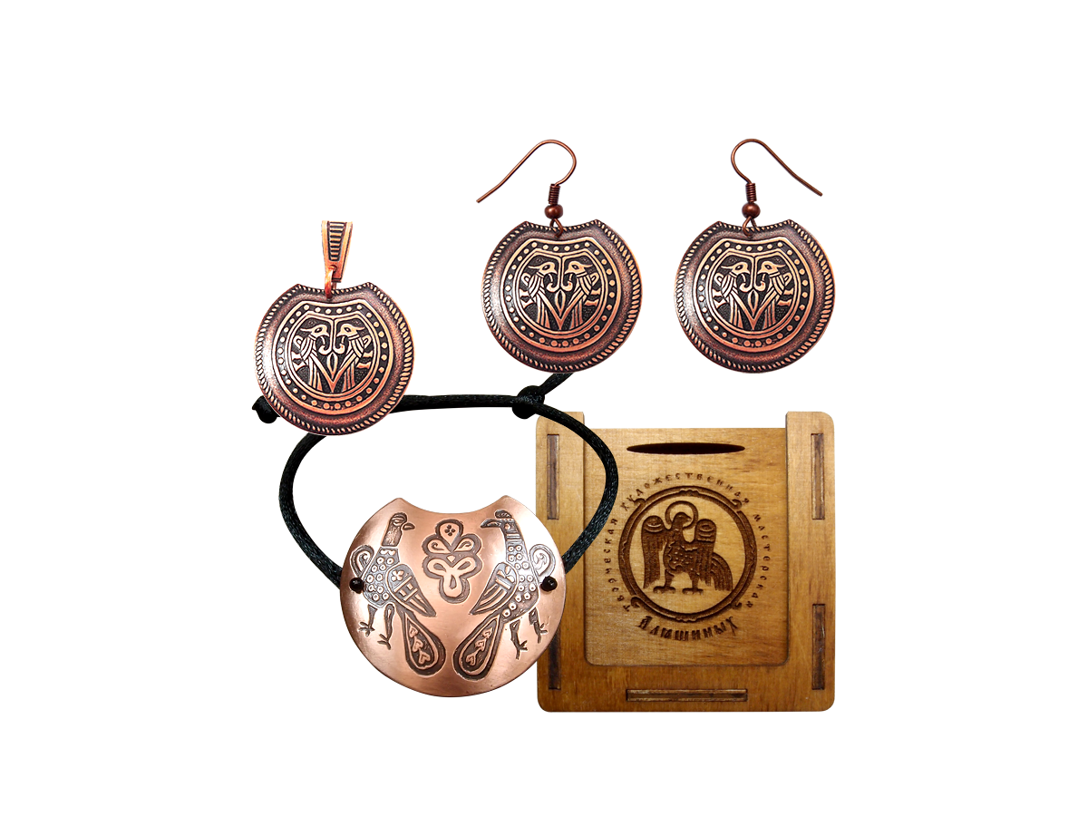 Jewelry set "Lovat" in a gift box.