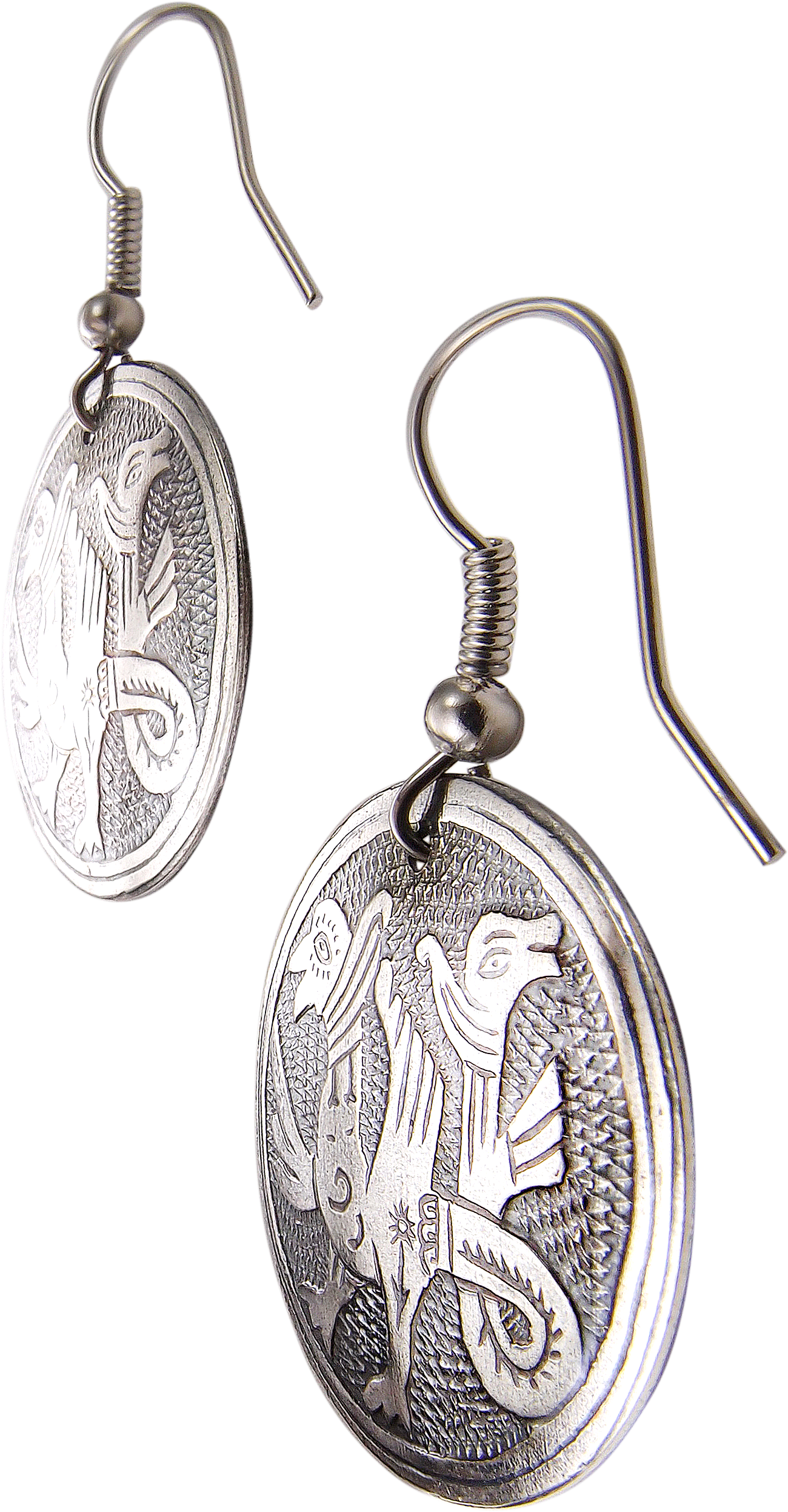 Earrings "Double-headed griffins"