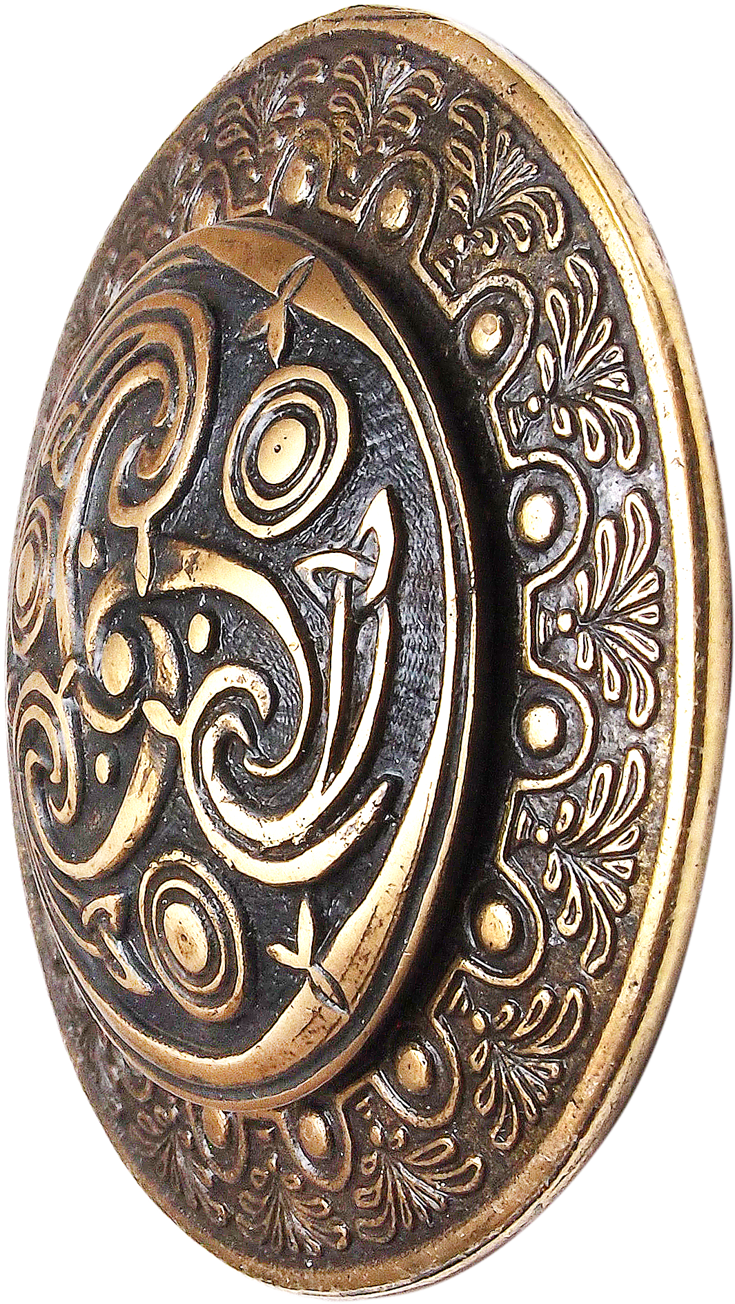 Cast brooch "Three-legged Kolovrat"