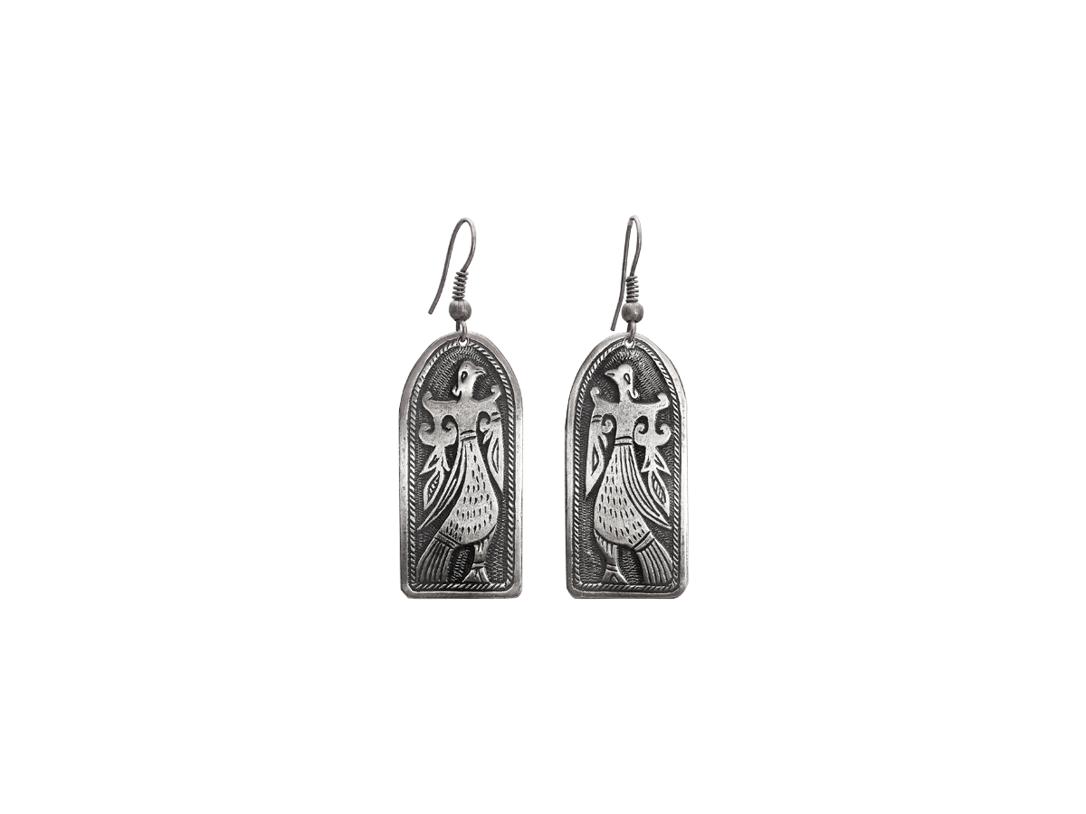 Earrings "Virgo-bird"