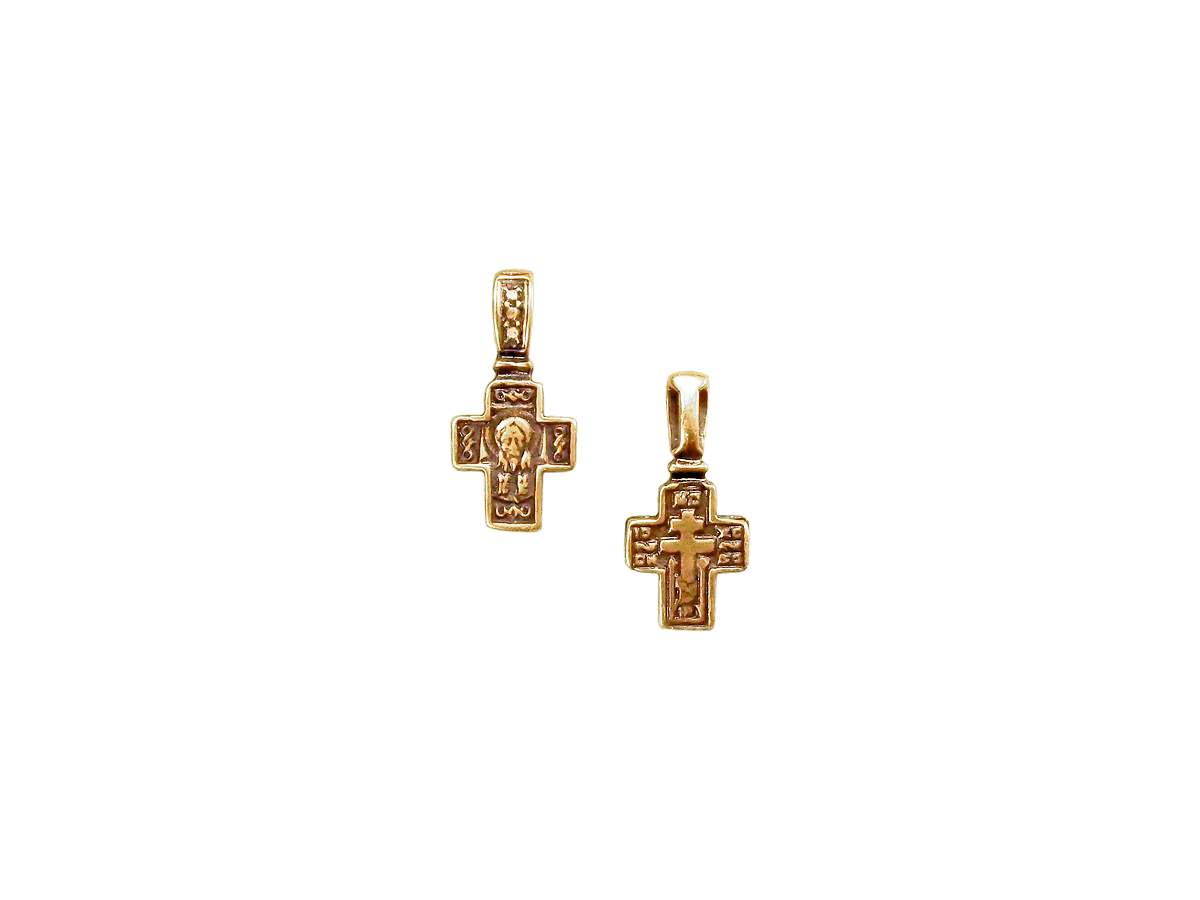 Copper cross "Spas". 20x10mm
