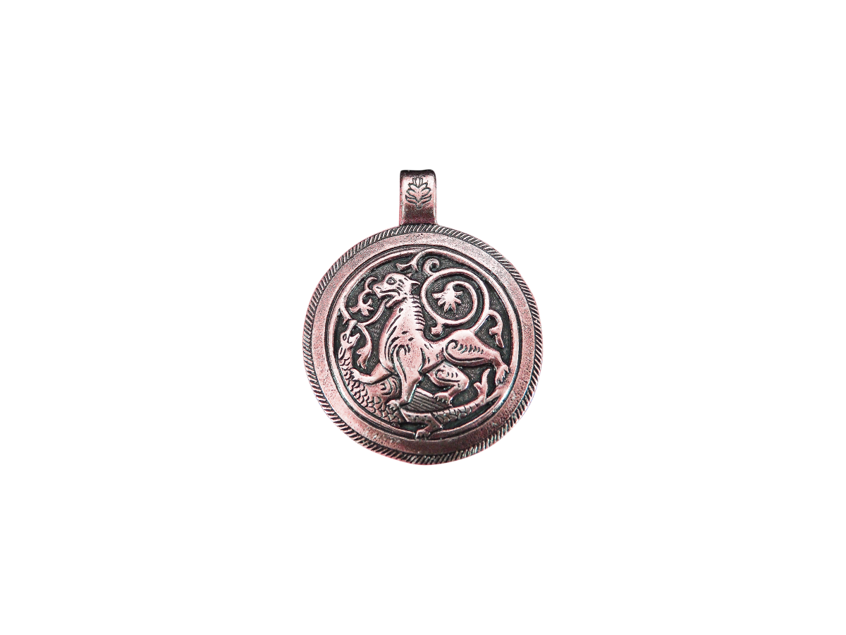 Cast pendant "Suzdal lion"