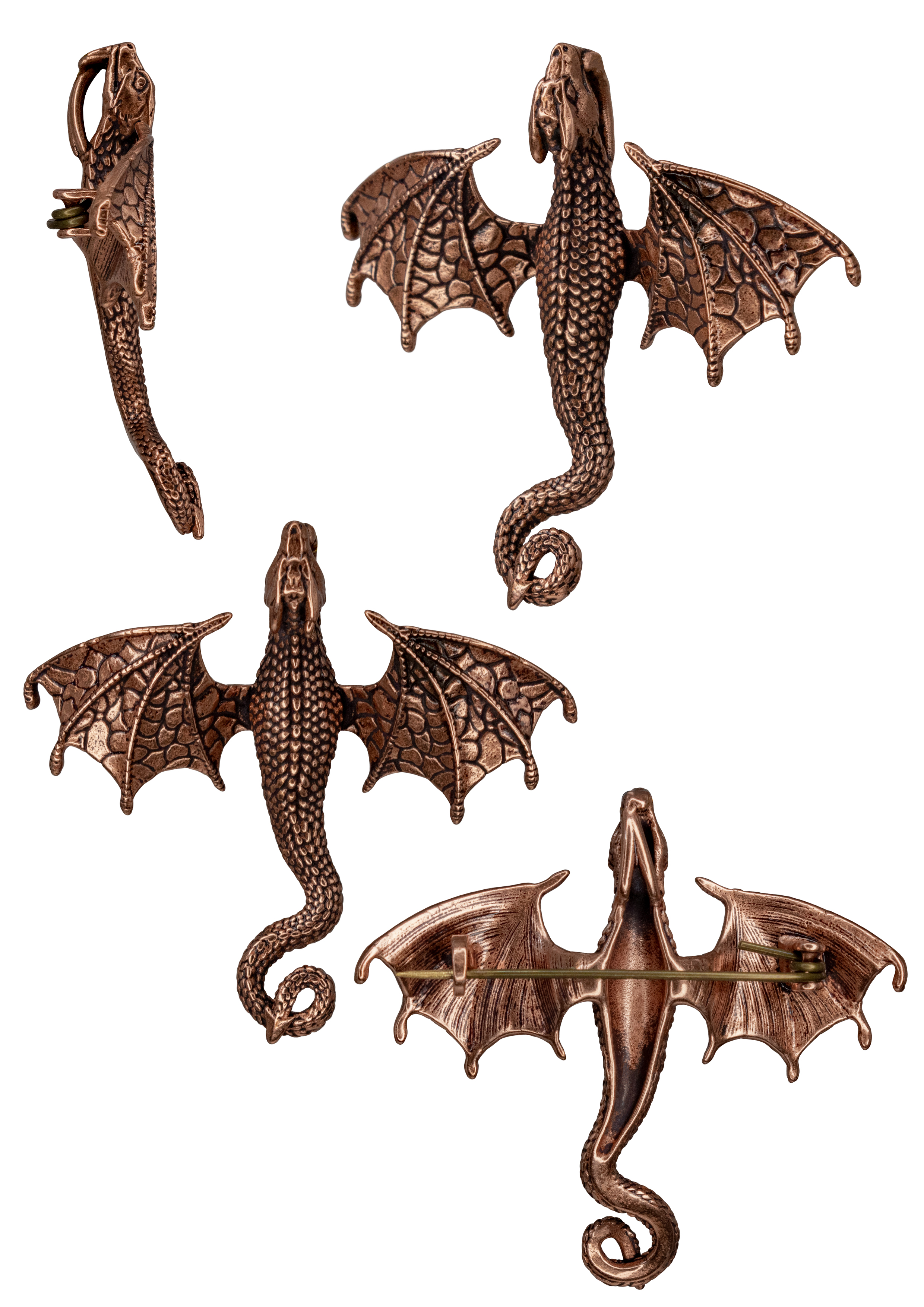 Подвеска-брошь "Дракон"