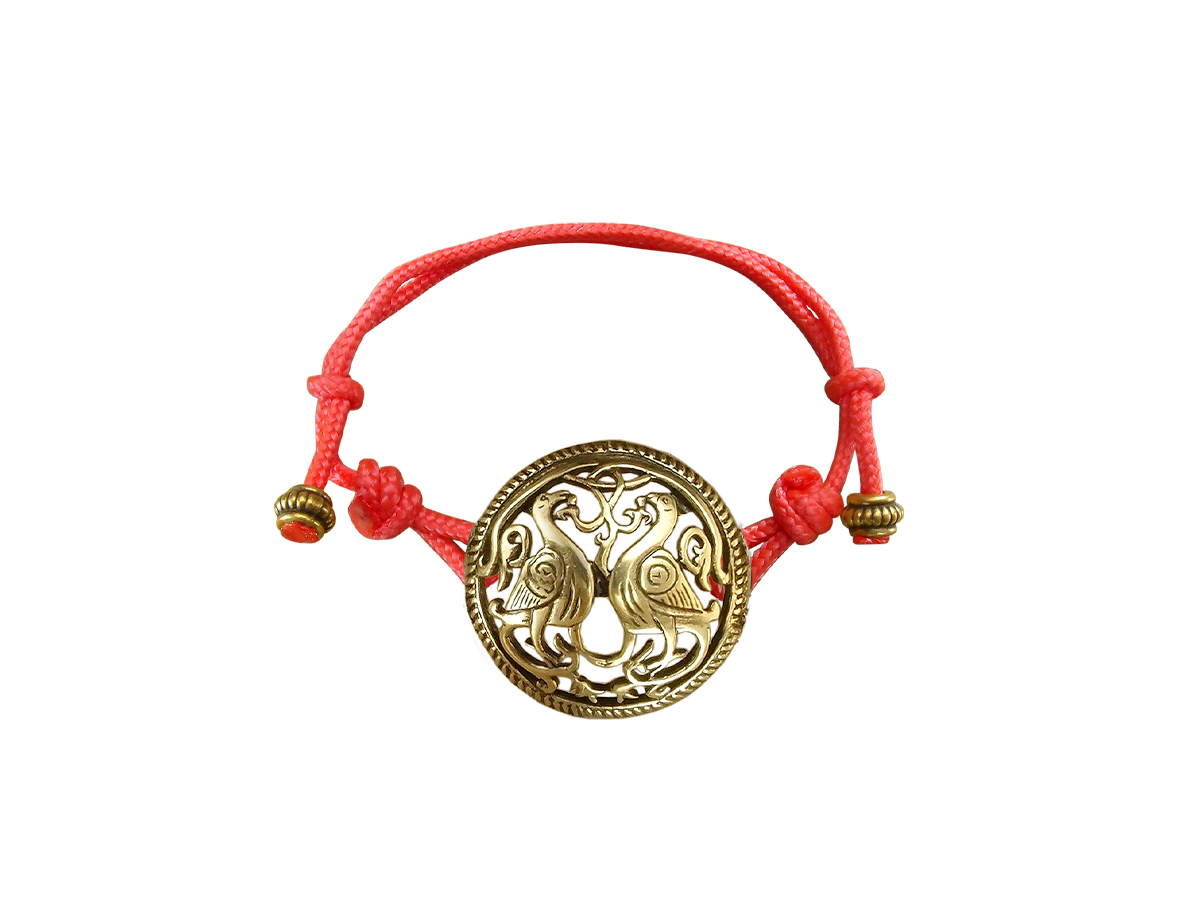 Bracelet-lace "Suzdal pigeons"