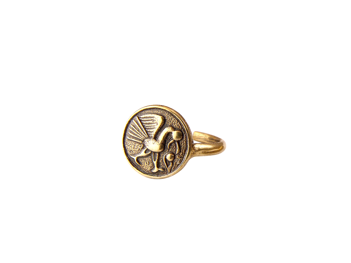 Ring "Bird with an egg"