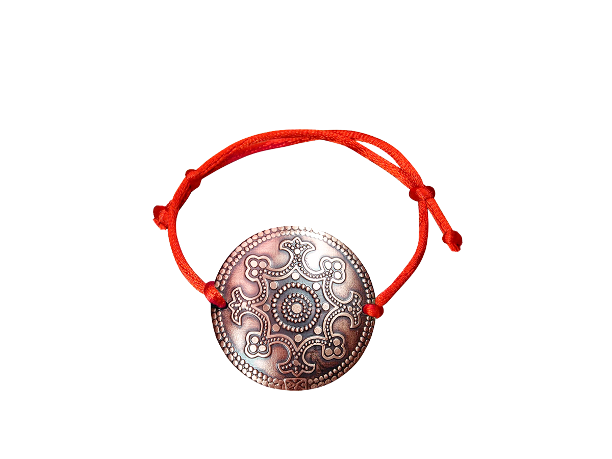 Bracelet-lace "Goodwill". Embossing