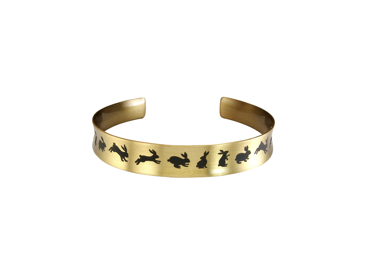 Bracelet-motivator concave "Hares"