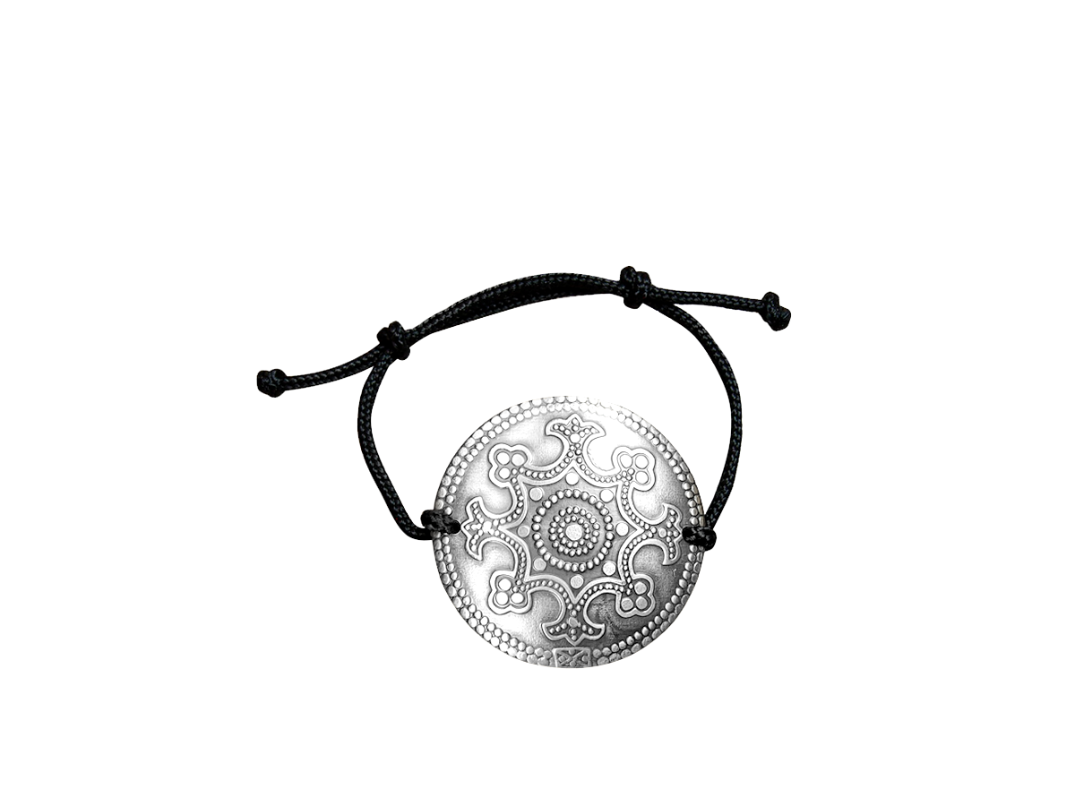 Bracelet-lace "Goodwill". Embossing