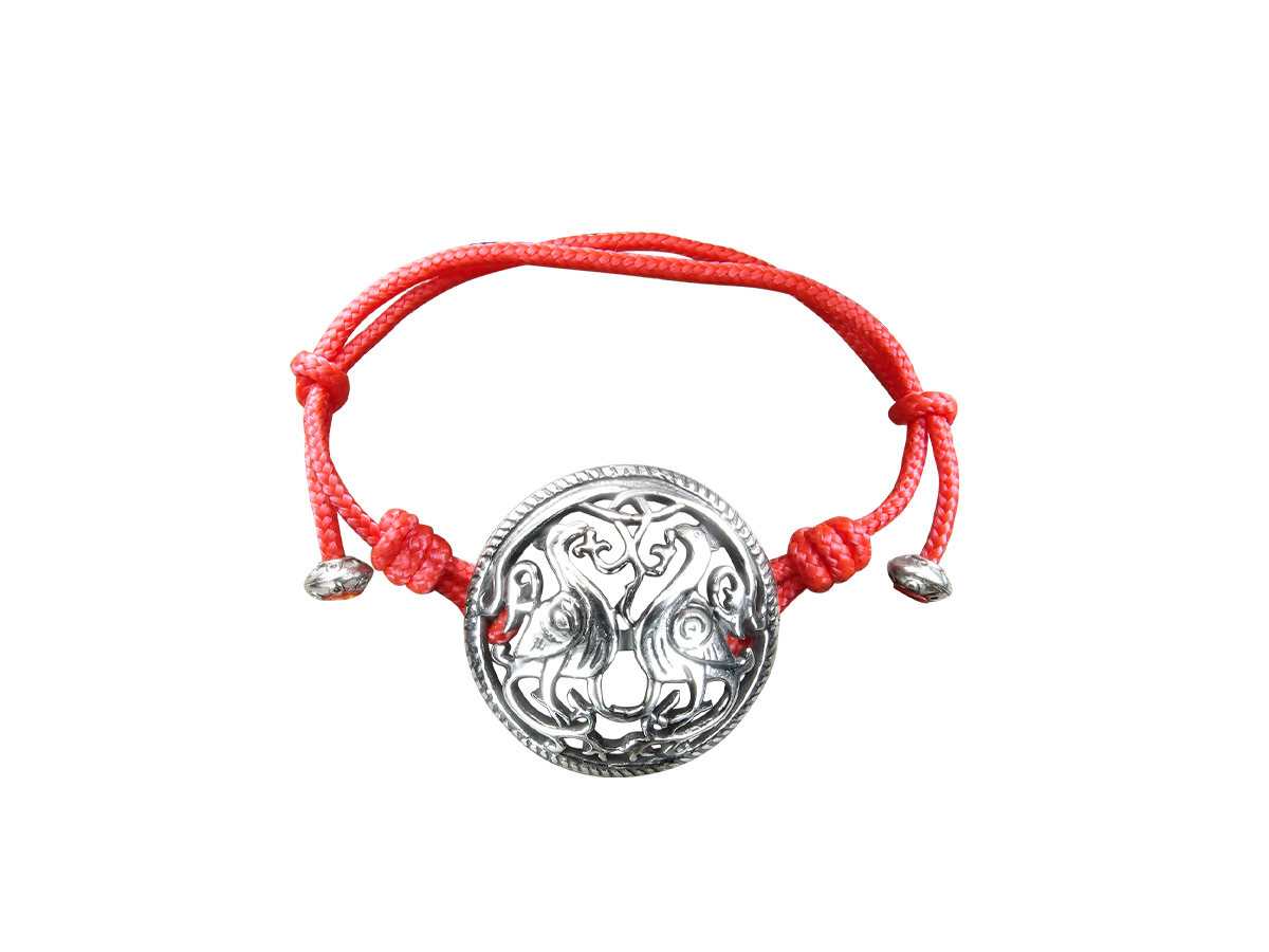 Bracelet-lace "Suzdal pigeons"