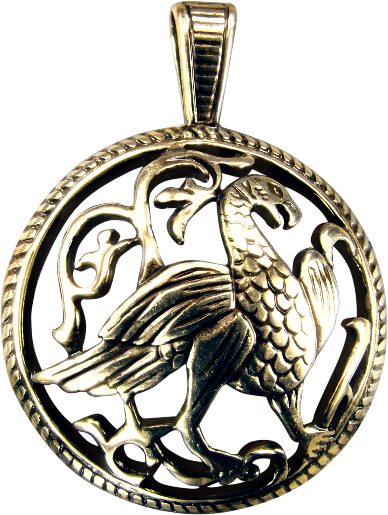 Suspension slotted convex "Suzdal bird"