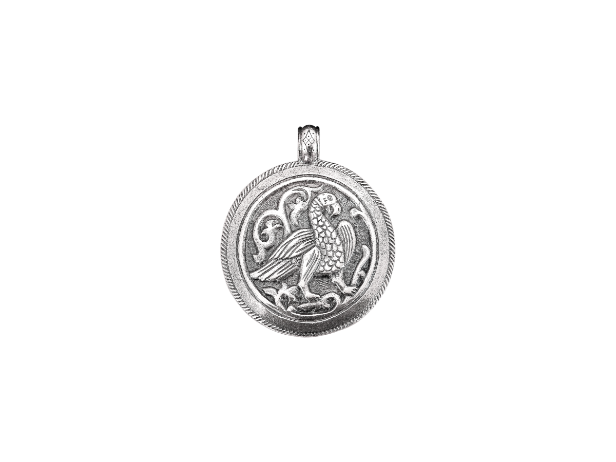 Cast pendant "Suzdal bird"