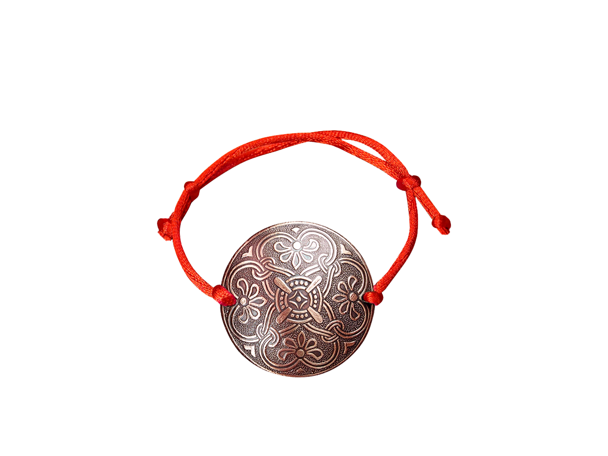 Bracelet-lace "Prosperity". Embossing