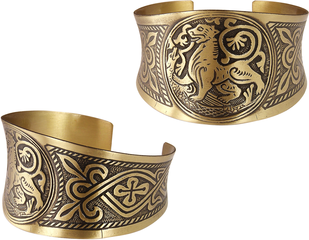 Concave bracelet "Suzdal lion"