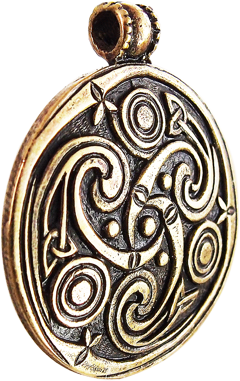 Cast pendant "Three-legged Kolovrat"