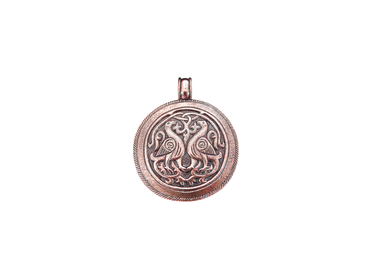 Cast pendant "Suzdal pigeons"