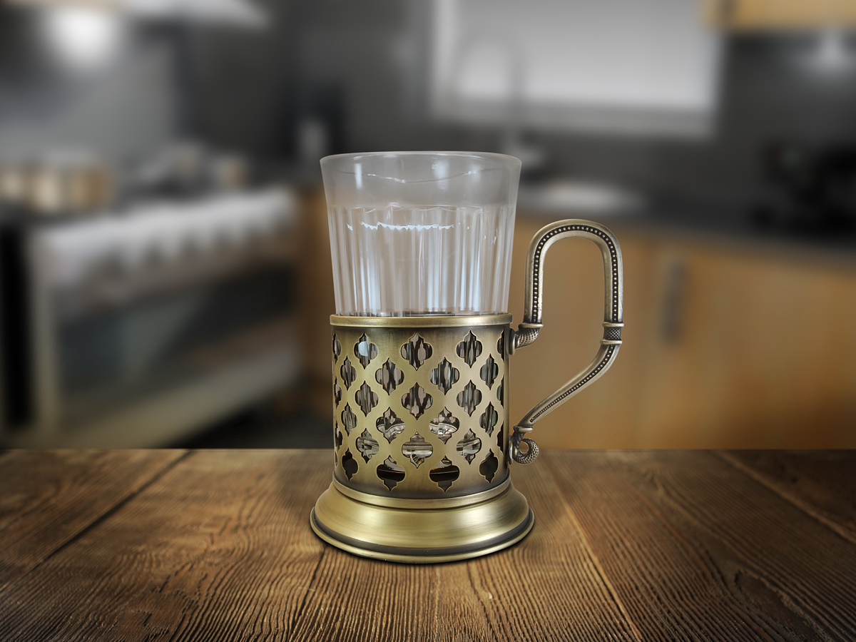Cup holder slotted "Oriental pattern"