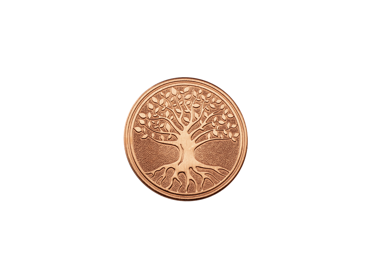 Пятак медный "Дерево жизни"