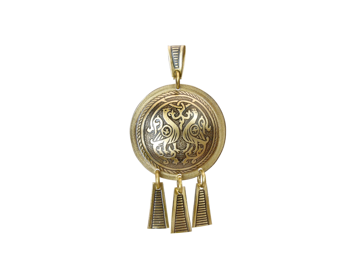 Noisy pendant "Suzdal pigeons"